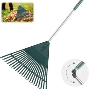 Garden Rakes with Foldable Lightweight Steel Handle