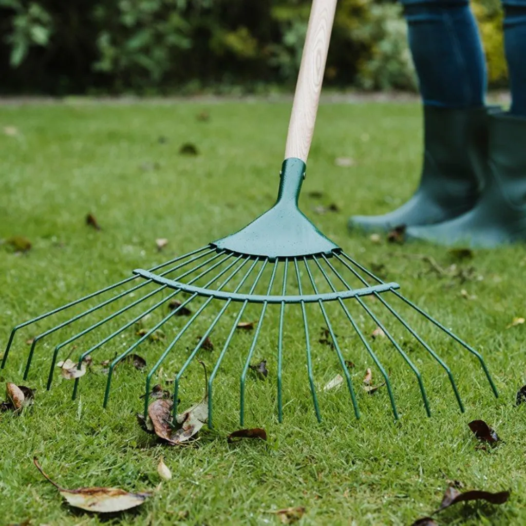 Garden Rakes with Foldable Lightweight Steel Handle