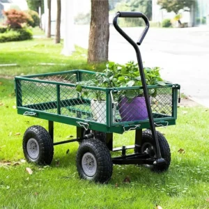 Heavy-Duty Garden Cart with Pneumatic Wheels