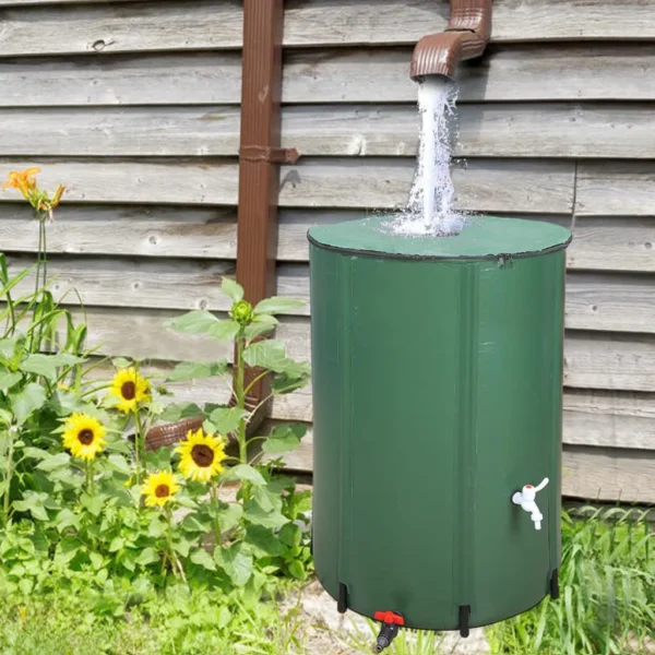 Portable Collapsible Rainwater Collection Barrel